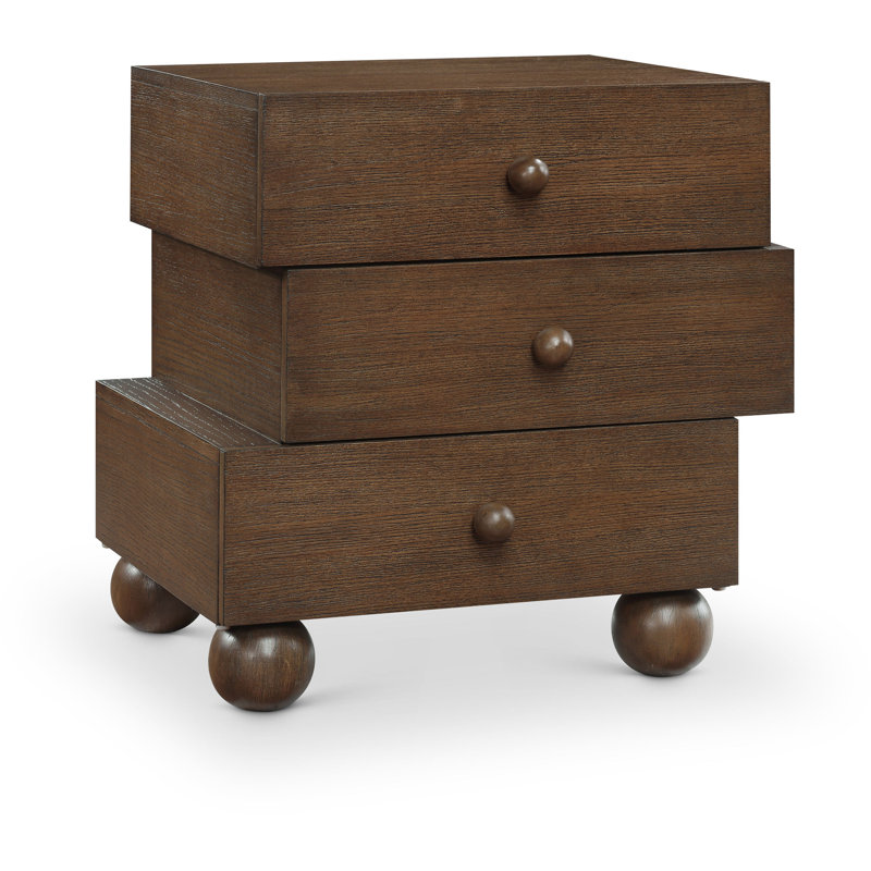Deluca Night Stand, Brown