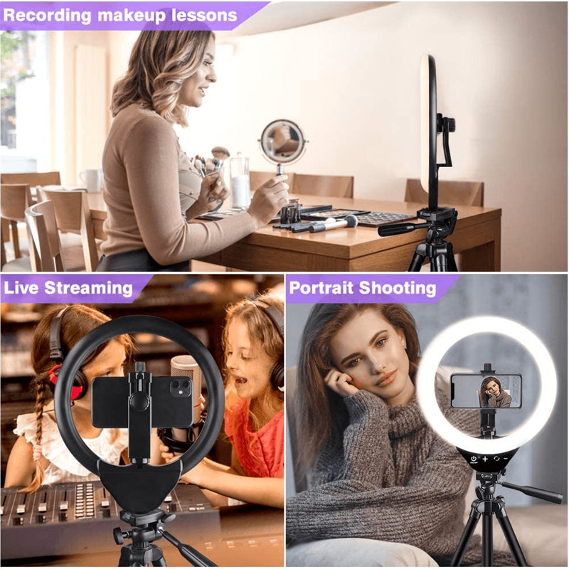 10" LED Ring Light With Tripod