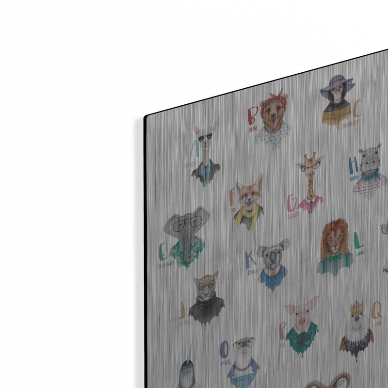 «Animal Alphabet Affiche» par Rachel Nieman, H 24 po x l 16 po