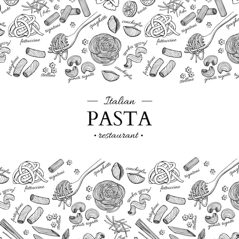 «Italian Pasta Restaurant», impression sur toile tendue, H 12 po x l 12 po