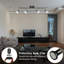 LED Ceiling Light With Four Rotatable Spot Lights, Flexible Lighting For Bedroom And Living Room
