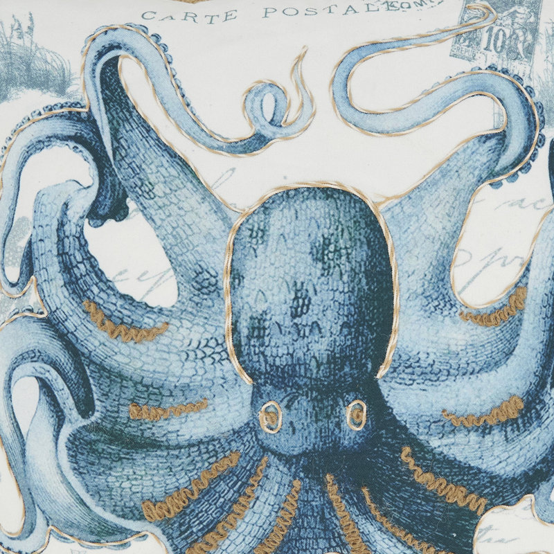 Coussin Vibrant Outdoor Octopus, Sans insert de coussin