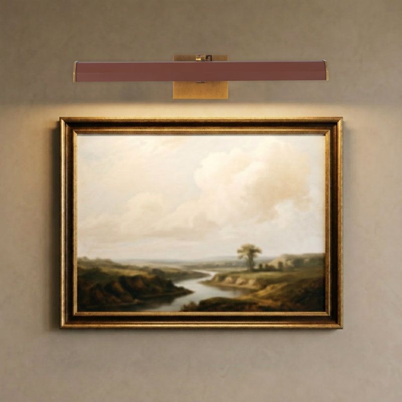 Gemma Wall Mounted, Vintage Brass/Burgundy