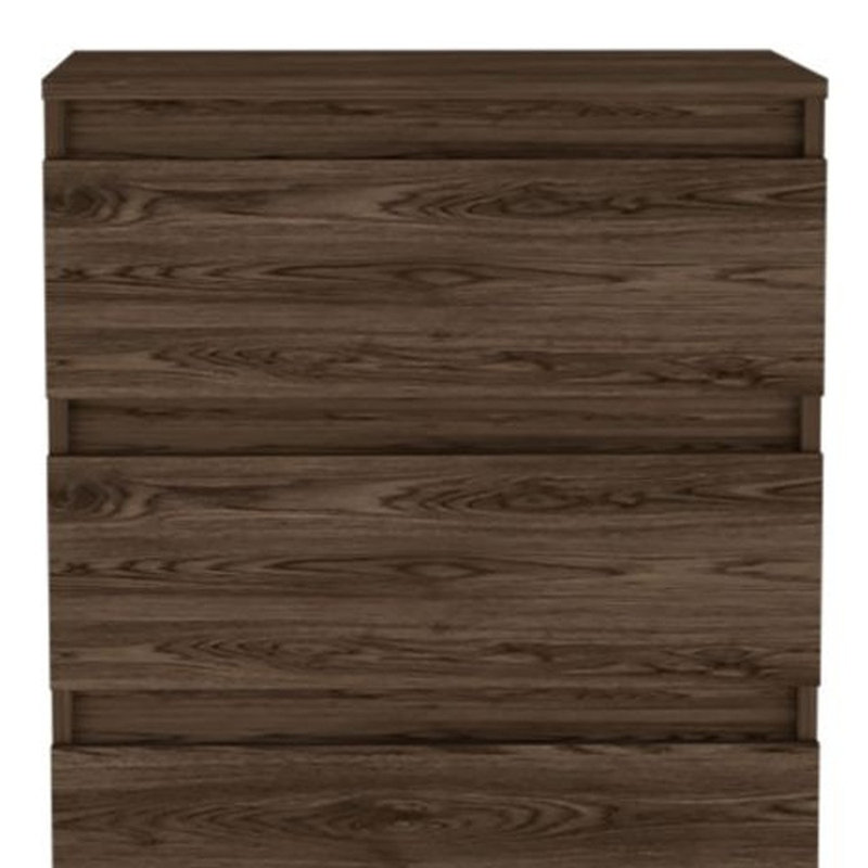  Commode standard 23 po à deux tiroirs brun foncé