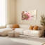 Ensemble de 1 tableau sur toile tendue « Reflet floral de pivoine »-1138985459