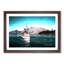 Boat on the Lake in New Zealand in Abstract - Picture Frame Painting Print-55679183-55679185