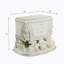 Table de chevet au fini blanc antique