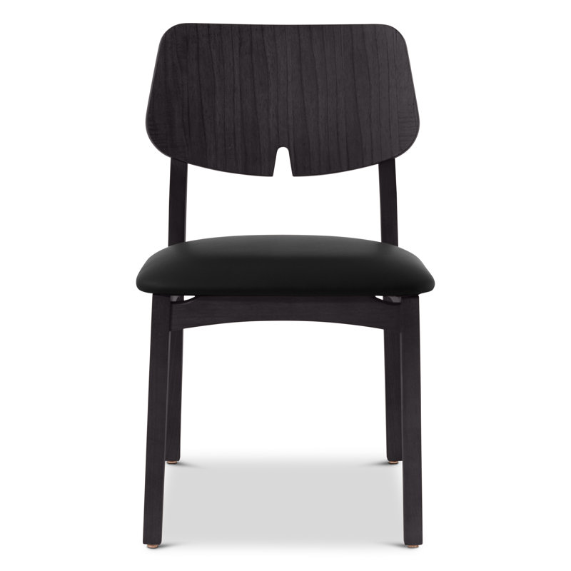 Modern Brazilian Beth Side Chair, Medley Ivory / Nogal