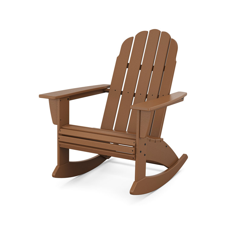 POLYWOOD Outdoor Rocking Chair, Teak