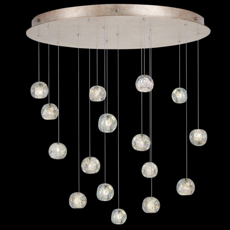 Natural Inspirations 16 - Light Cluster Bulb Pendant, Gold, 16 Lights