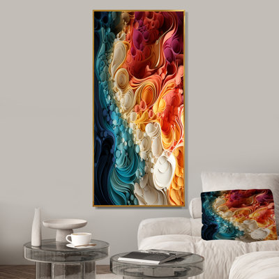 Rainbow Reverie Collages I - Abstract Collages, art mural
