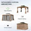Pavillon de jardin d'extérieur en métal-125313406-125313404