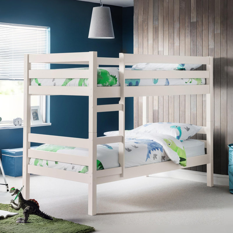 Scoggins Single (3') Bunk Bed, Surf White, No Mattress