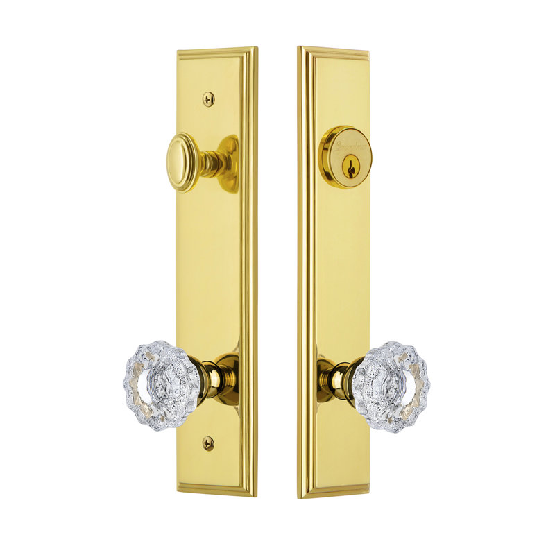 Ensemble d'entrée haut Carré, Laiton intemporel, 2,375 po