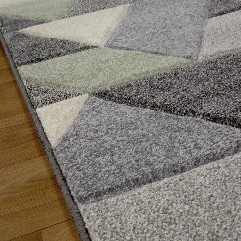 Jenner Geometric Area Rug, Runner 60 x 230cm