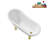 53.1'' x 25.6'' Freestanding Soaking Acrylic Bathtub-72770247-76285537