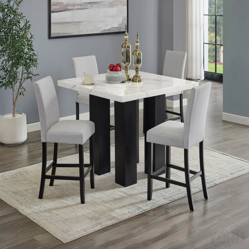 Table de salle à manger à hauteur de comptoir contemporaine Contemporary