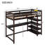 Lit mezzanine avec tablettes de rangement et bureau sous le lit-1344954384-1344954413