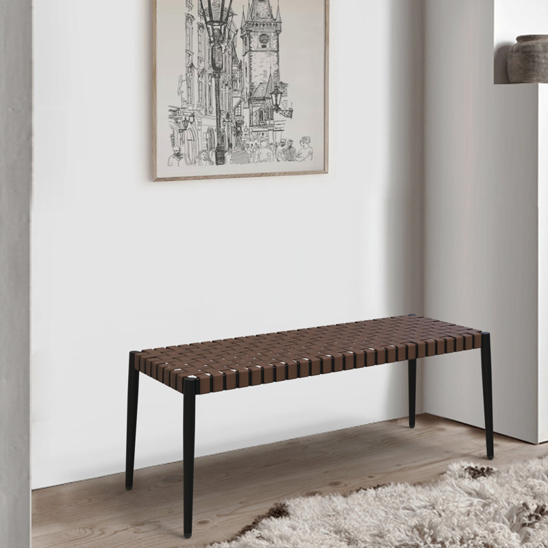 Bacote Powder Coated Steel Outdoor Bench