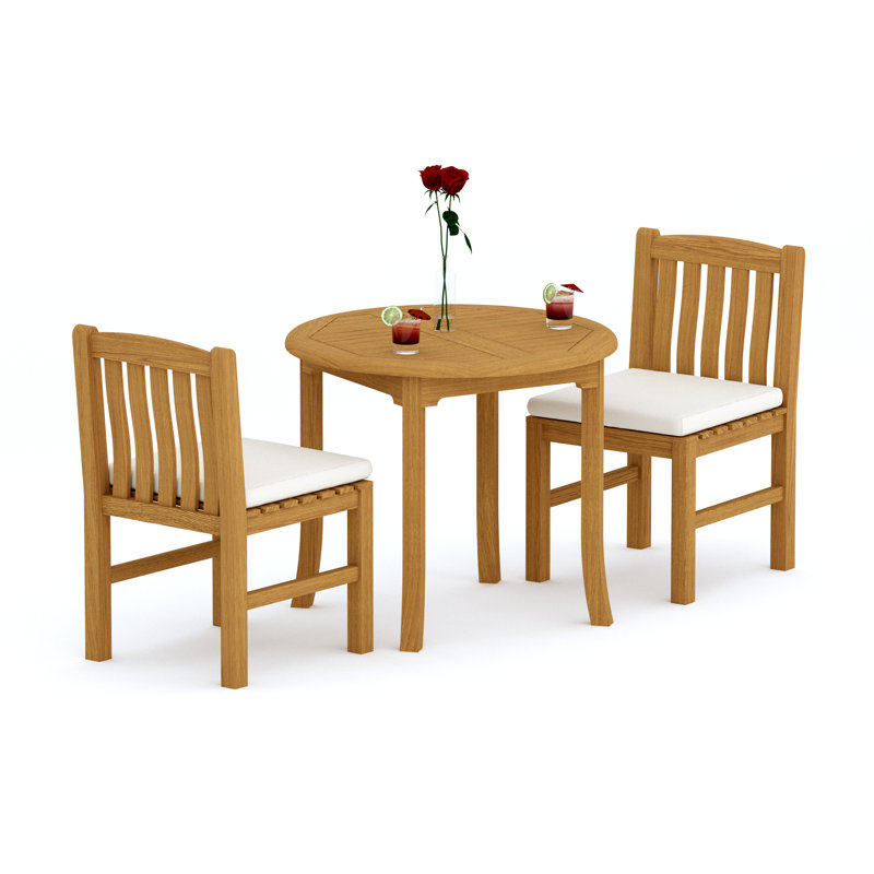 Devon Outdoor 3 - Piece Teak Dining Set