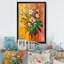 «Daisy Flowers», œuvre d'art traditionnelle sur toile-1949084331-1949084330