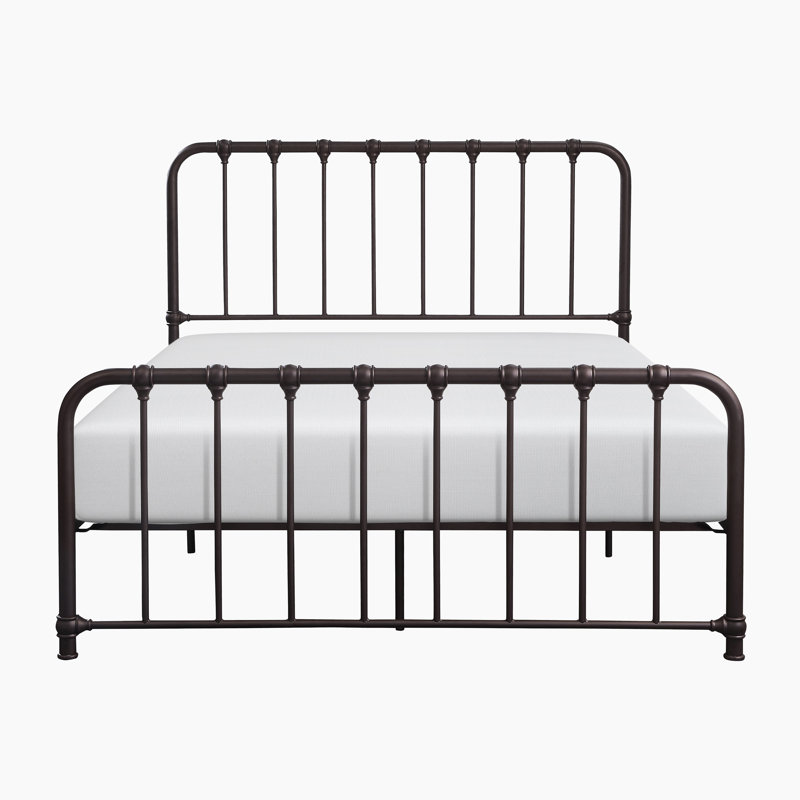 Anite Metal Platform Bed, Queen, Dark Bronze