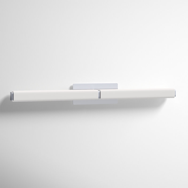 Erby LED Flush Mounted Sconce, Chrome, 3500K, 5" H x 39" W x 3" D
