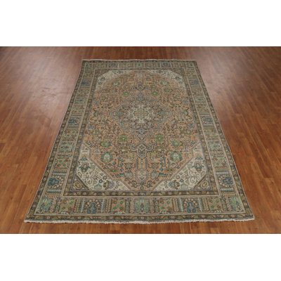 Tapis traditionnel rétro en laine 6 x 9