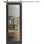 Porte de grange robuste en verre trempé transparent | Lucia 2166 | Ensemble de quincaillerie lourde 6,6 pi | Portes intérieures modernes à panneau massif - verre transparent