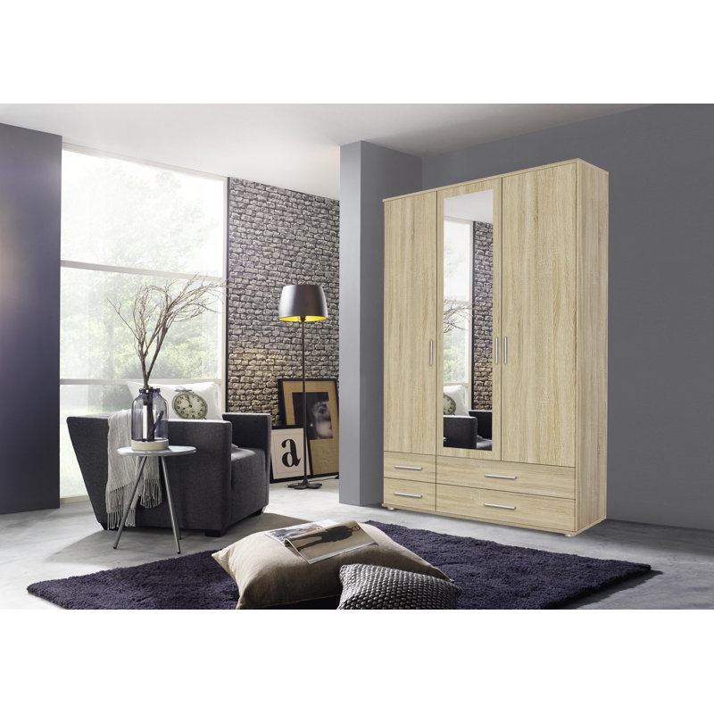Laffitte 3 Door Wardrobe, Sonoma Oak