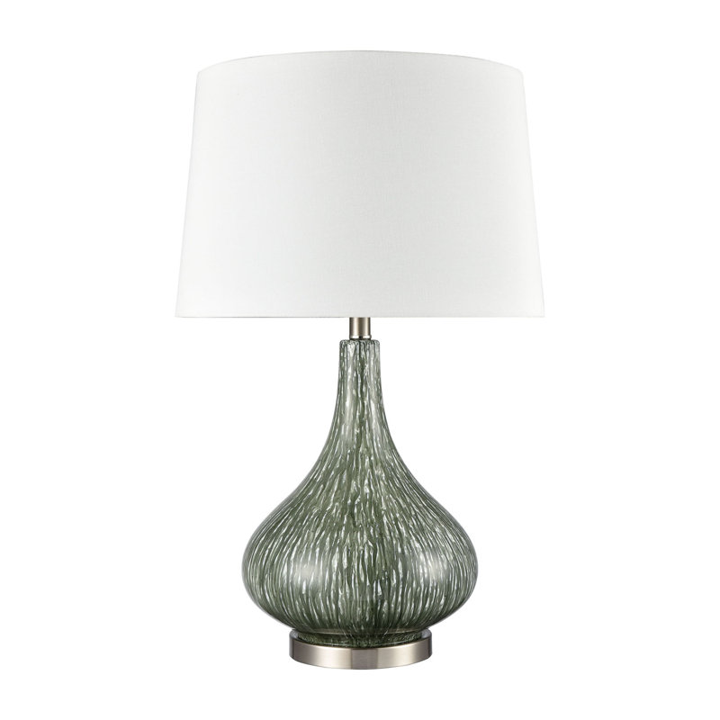 Lampe de table 1 lumière de 28 po de hauteur Northcott - Vert, Vert