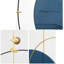 Horloges murales analogiques rondes bleues-104793248