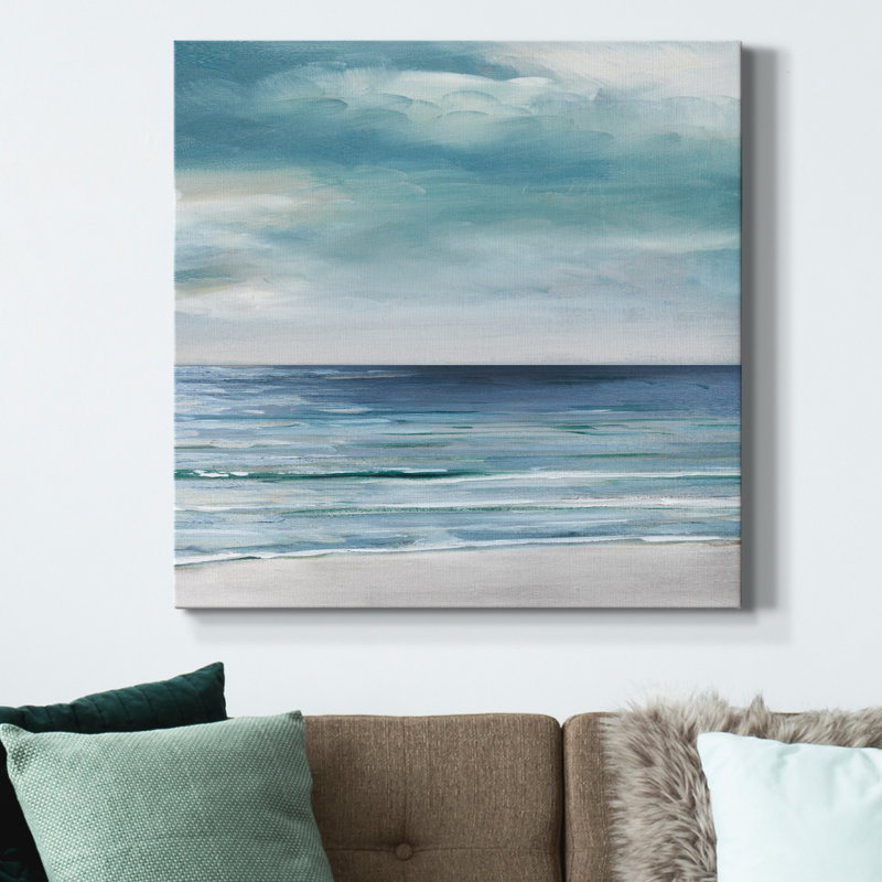 " Blue Silver Shore II ", 24" H x 24" W x 1" D