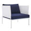 Fauteuil de patio extérieur en aluminium Harmony Sunbrella par Modway-606082917