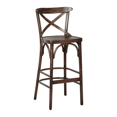 Afkar Counter Stool with Solid Wood Frame