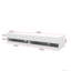 Meuble télé 80 po avec station de charge murale, couleur blanche, charge de rangement multiple, options tendance disponibles