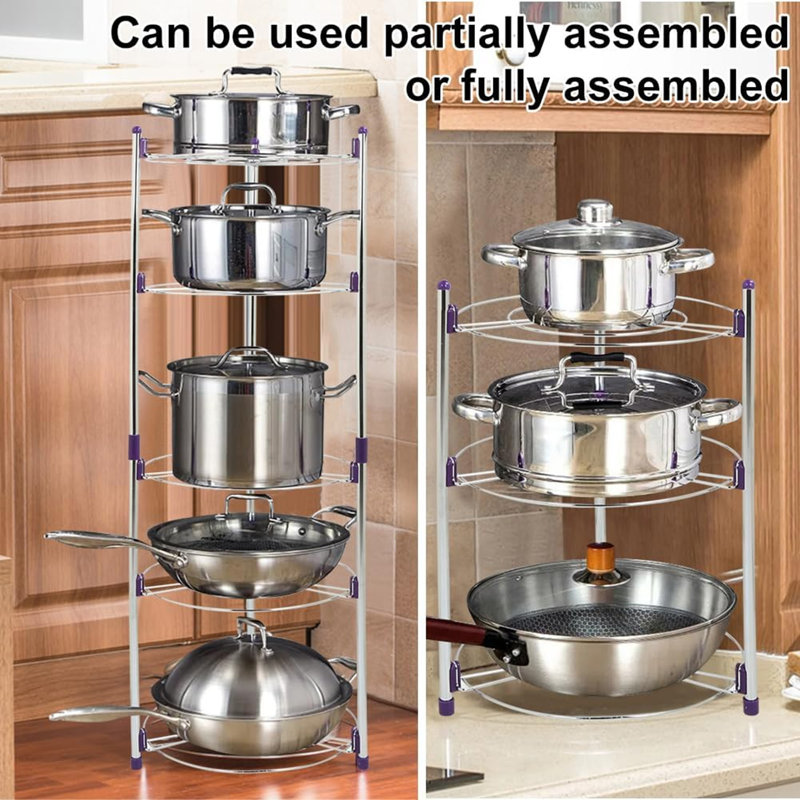 Stainless Steel Rectangle Free Standing Pot Rack