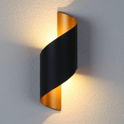 Matte Black 28cm H Outdoor Sconce