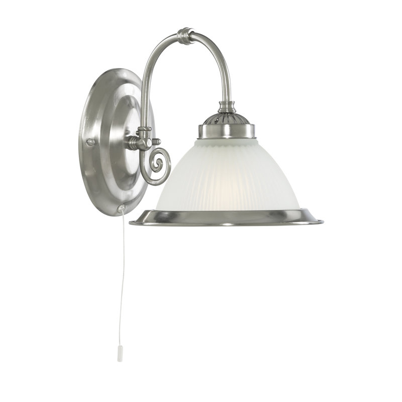 Lucile Armed Sconce, Silver/Opal