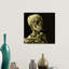 Head Of A Skeleton With A Burning Cigarette by Vincent Van Gogh - Painting on Canvas-972813263-945887121