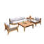 Noida Outdoor - Piece Teak Conversation Set-50759862
