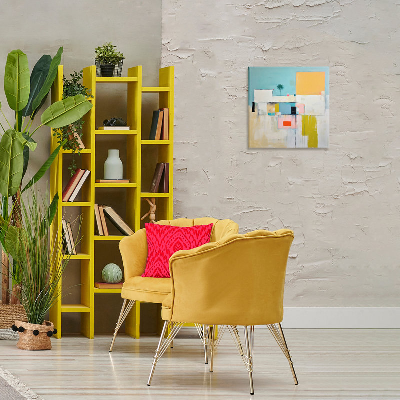 "Tropical Villa Abstraction", art mural par Irena Orlov, H 17 po x l 17 po