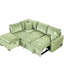 Canapé-lit modulaire de 80,74 po convertible, 2 coussins et ports électriques