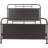 Tommy Hilfiger Tabor Matte Bronze Metal Platform Bed, French Vintage-Inspired Headboard and Footboard with Metal Pipework, Wood Slats Support, No Spring Box Needed-36643919