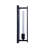 Mocanaqua Black Steel 1-Light Wallchiere Modern Sconce