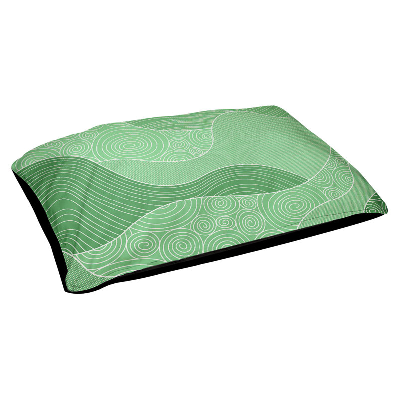 Coussin pour chien Byrge, Petit (l 29,5 po x P 19,5 po x H 9,5 po), Vert foncé