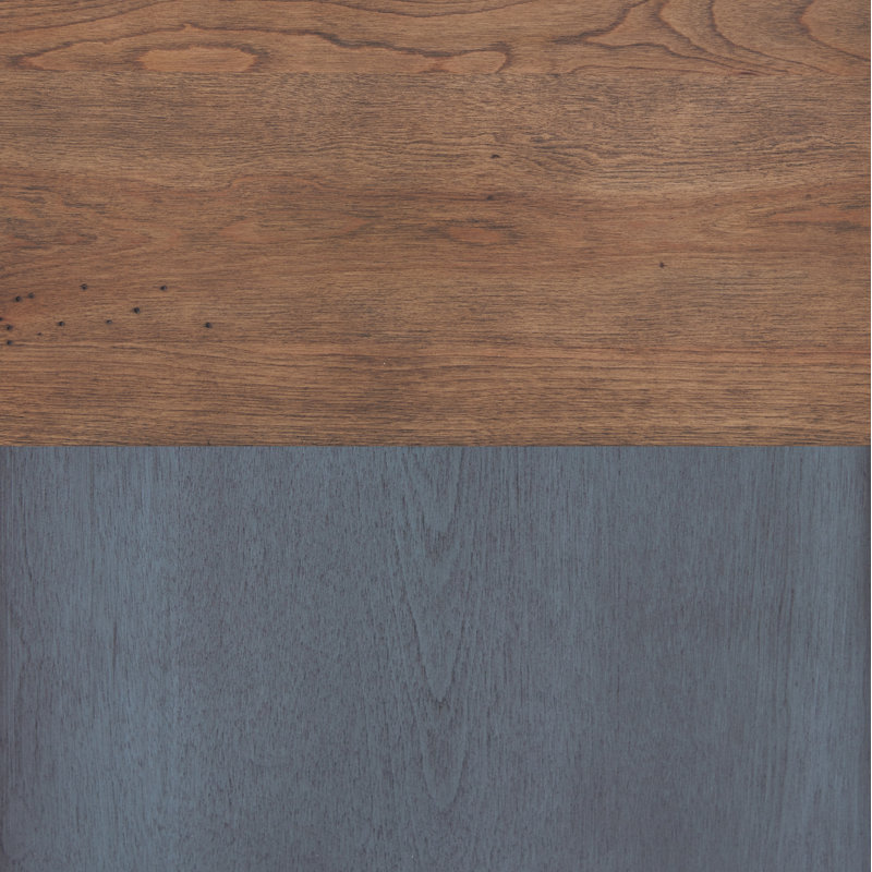 Sleigh Bed, Corduroy Blue Finish
