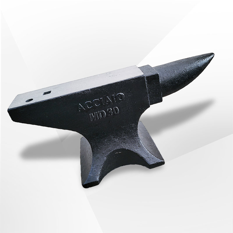 Enclume en forme de corne simple 66Lbs Acier forgé Enclume forgeron Outils et équipement Enclume Ronde robuste