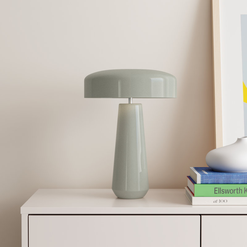 Hardacre Ceramic Table Lamp, White Crackle