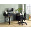 Bureau d'ordinateur à finition noire